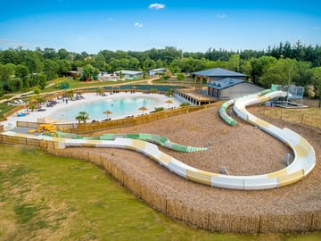 Aerial view of the waterpark