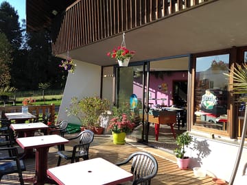 The terrace of the restaurant