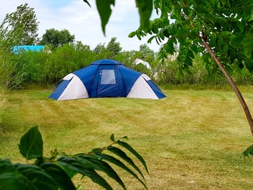 Spacious grass pitches