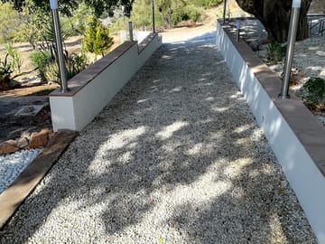 Garden path to the facilities