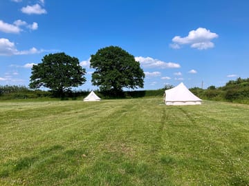 Bell tents at Spring Hill Farm