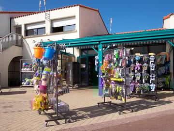The well-stocked site shop
