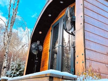 Front entrance of the pod