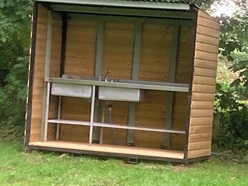 Washing up area