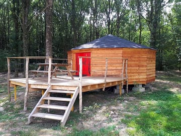 Yurt with decking