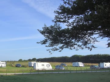 Camping field with space for car parking