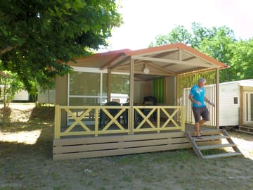 Outside the lodge