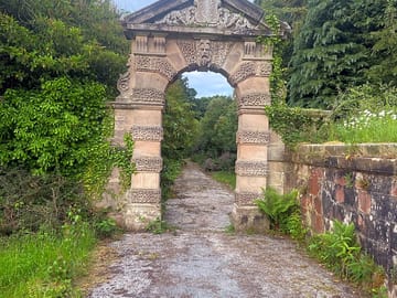 Original archway with carvings