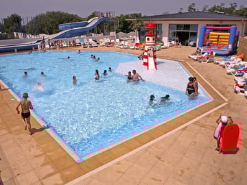 The outdoor swimming pool