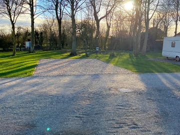 All our hard standing pitches are near to our toilet block do not offer a view of the fishing lake
