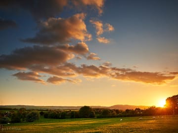 Sunset from the hut