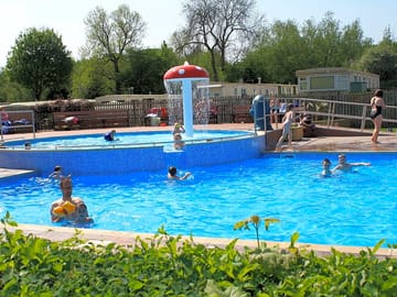 Heated swimming pool