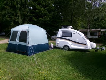 Tear drop with a tent
