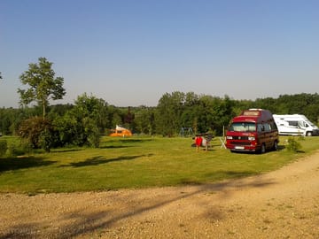 Spacious camping pitches