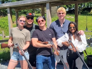 Clay pigeon shooting