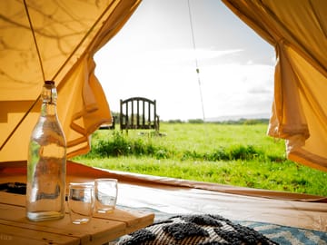 View from a bell tent