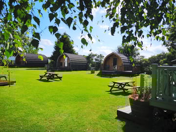 Ensuite lodge pods on the glampsite