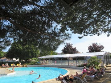 Outdoor pool and indoor heated pool