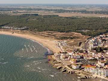 Aerial view of the site's location