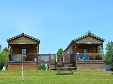 Exterior of the cabins