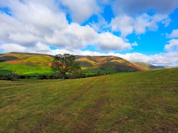 The howgill fells and cautley spout near sedbergh