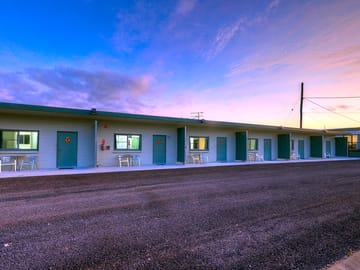 Front view of the cabins