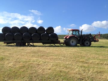 Silaging on the farm