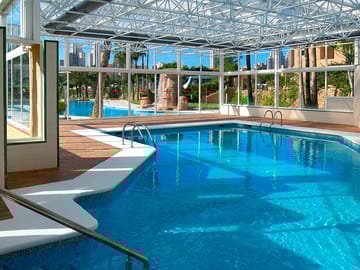 Have a swim in december: the indoor pool is open all year round