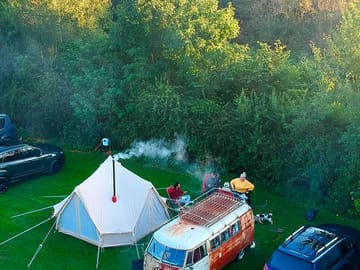 Spacious touring pitches