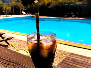 Poolside drinks