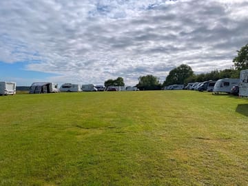 Spacious grass pitches