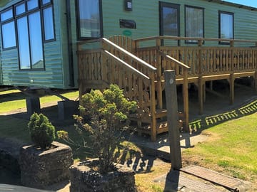 Side view with decking