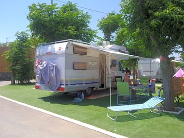 Plenty of room for an awning and outdoor furniture