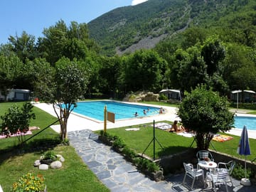 Large and small swimming pools