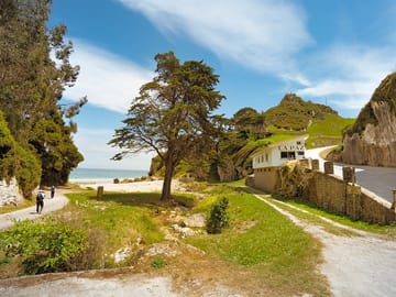Path to the beach from the pitches