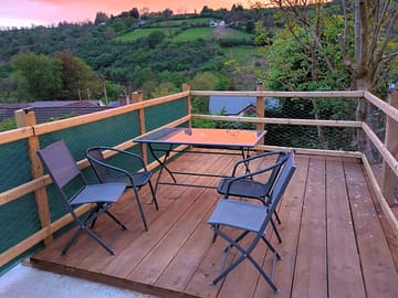 Own private decking with views