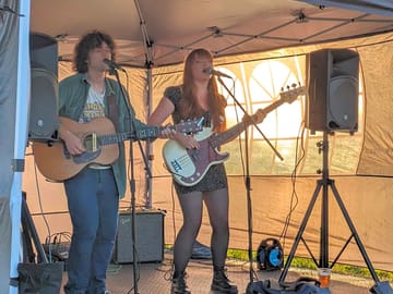 Bau cat performing at camp bongo