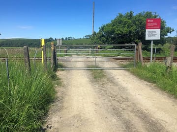 The railway crossing