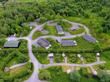 Aerial view of the park