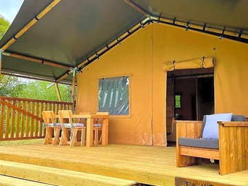 Safari tent exterior