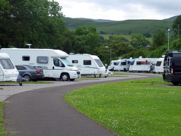 Pitches with lovely views of the hills