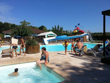 Relax by the swimming pool