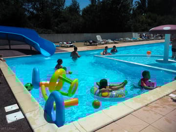 At the pool