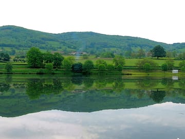 Panoramic view of the lake