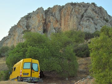 Pitches with a mountain view