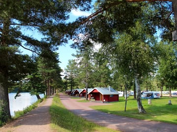 Camping by the riverbank