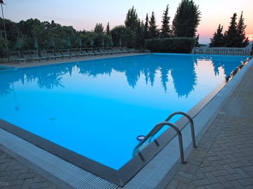 Evenings by the pool