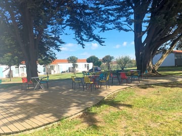 Shaded terrace