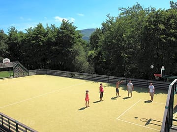 Great outdoor sports areas with the mountains as a fabulous backdrop