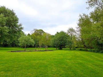 Grass pitch area